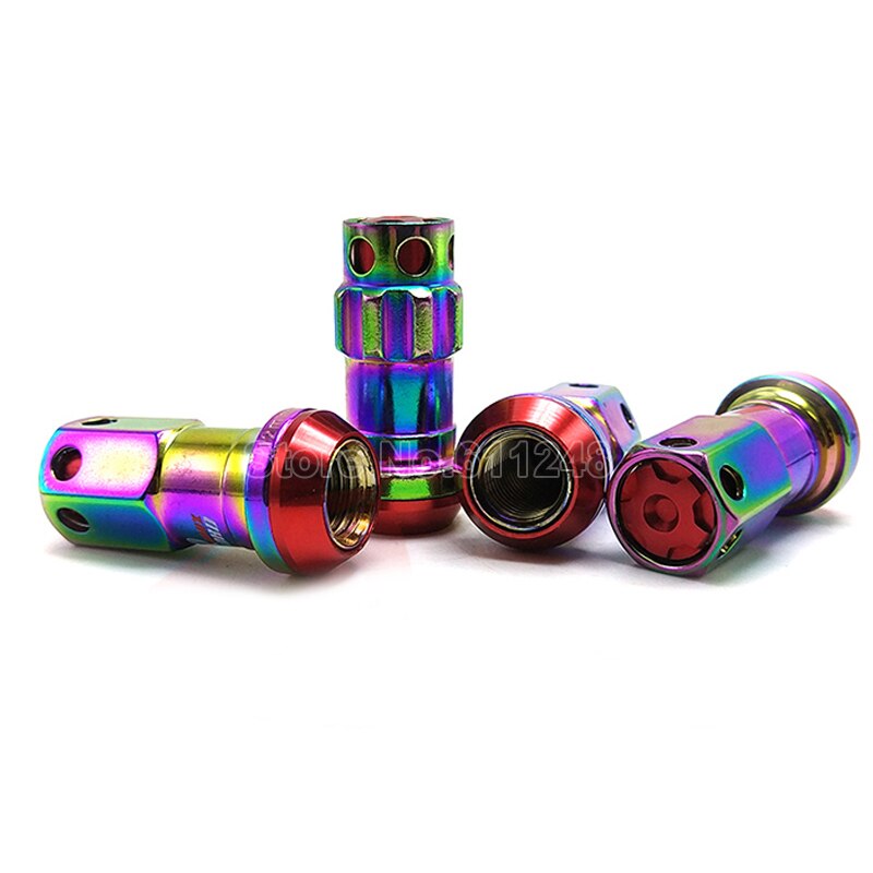 M88 Kleurrijke Racing Composiet Wielmoeren Legering Staal M12x1.5/1.25 Racing Wielmoeren Anti-Diefstal Wiel Schroeven Moer formuls Lock Set