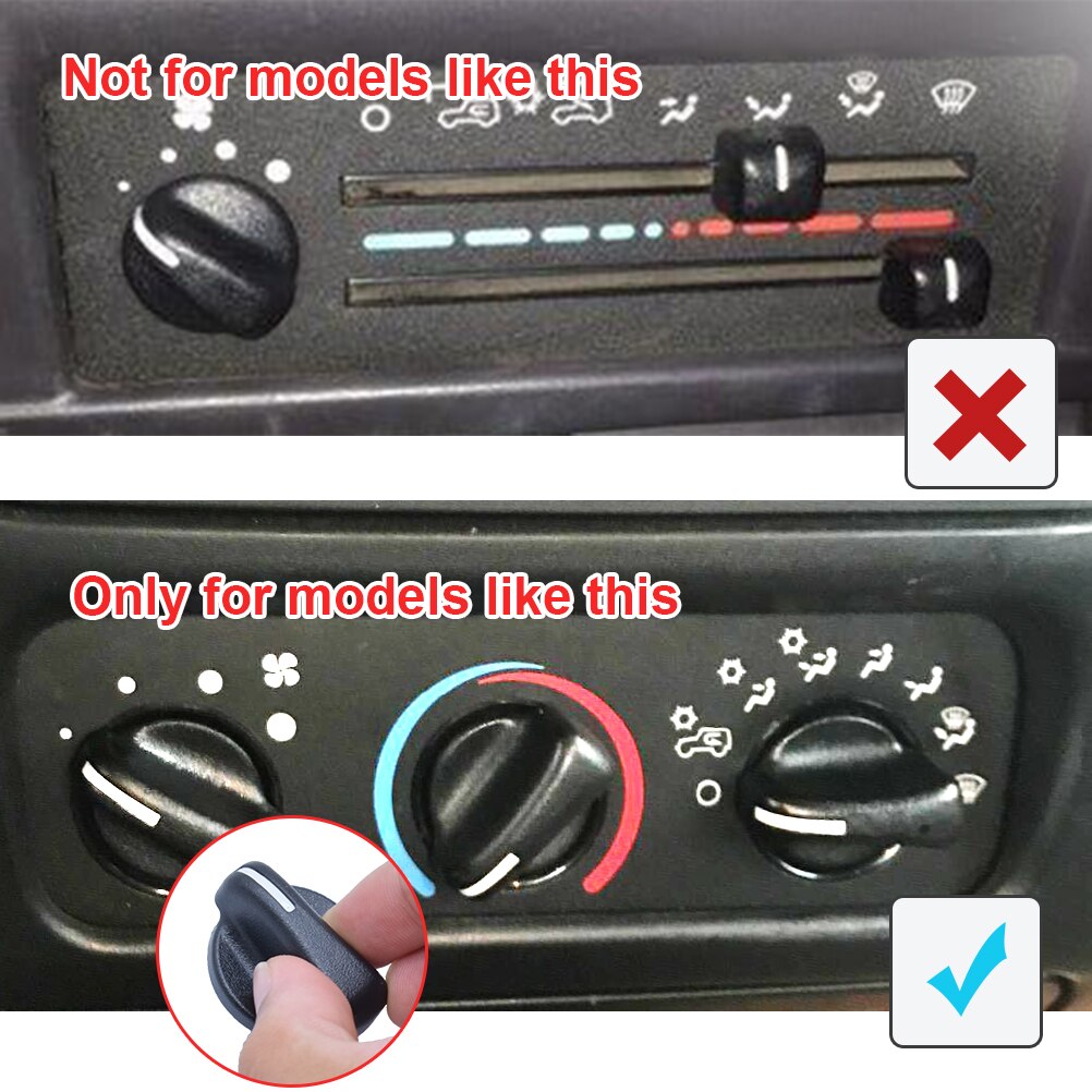Värmare klimatanläggning klimatkontroll för jeep wrangler  tj 1999-2006 för dodge ram van 1999-2003 ac knappar för knappbrytare