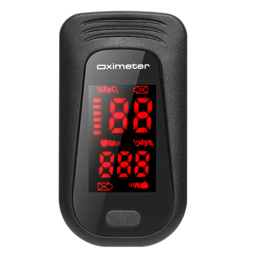 Pulse Oximeter Monitor Finger Pulse Oxymeter Digital Oxygen Meter Clip Type Sensor Oled Display Pulse Oximeters: Transparent