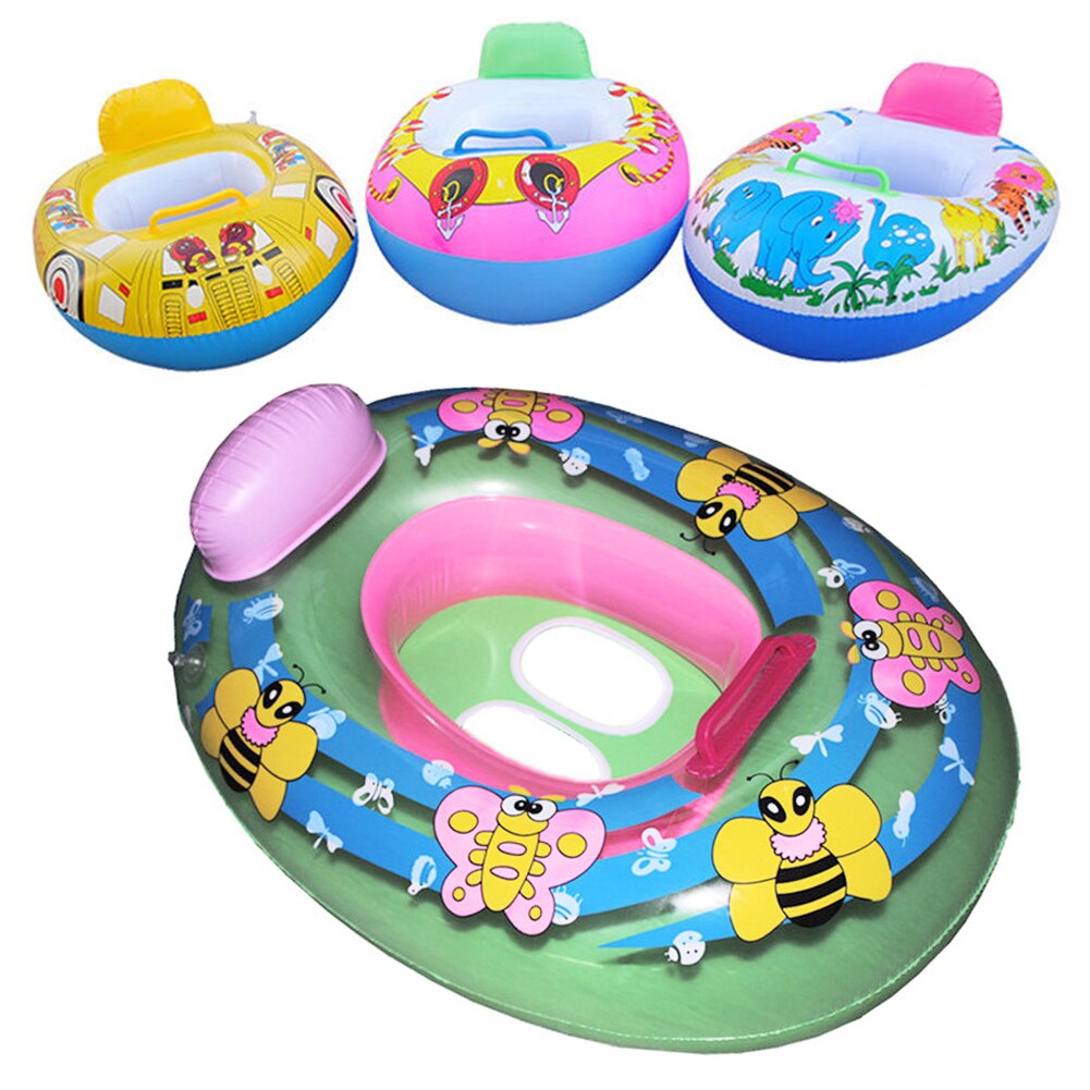 Portable Inflatable Swimming Circles Kids Baby Safety Swimming Seat Swim Ring Pool Beach Floating Boat 2-5 Year Old Kids