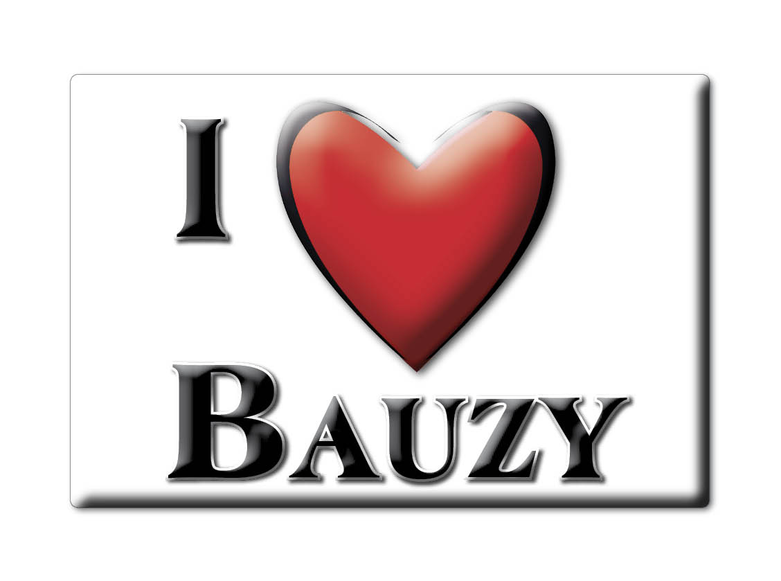 BAUZY aimant lodestone BRETAGNE (41) France frigo aimant SOUVENIR j'aime: NORMAL