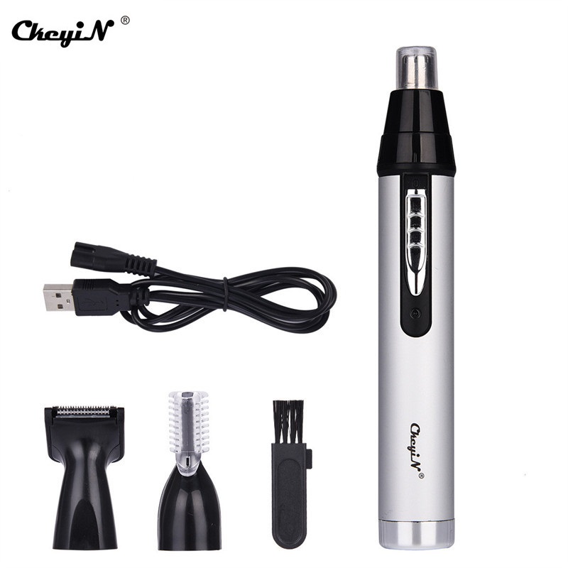 Machine Rechargeable 3 en 1 pour couper le nez et les oreilles, épilateur sûr tondeuse à cheveux, sourcils, flanc, 110-240V 41