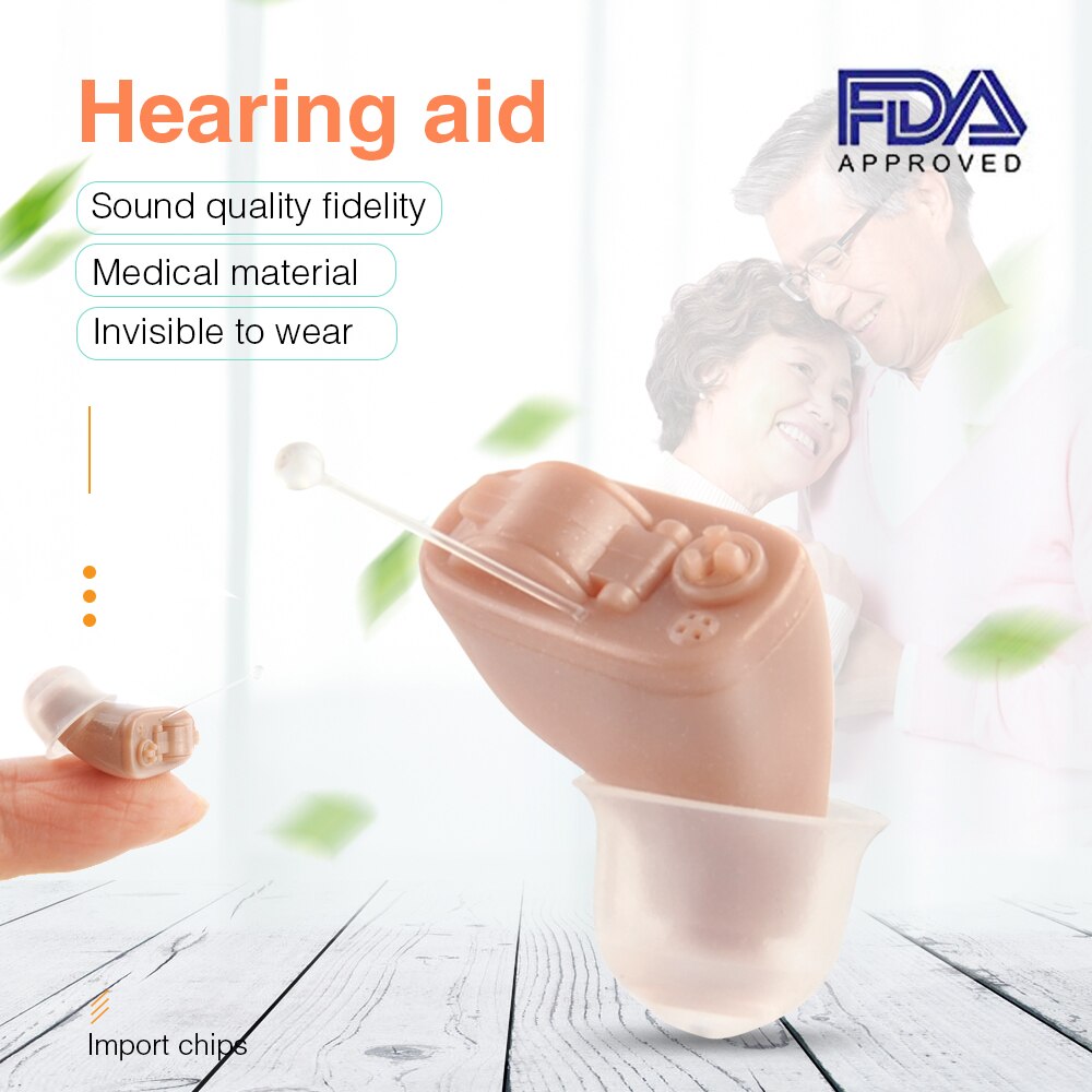 Us  a17 cic usynligt høreapparat mini i øre hjælpemidler lyd stemmeforstærker forstærker til ældre høretab enhed højre øre/venstre