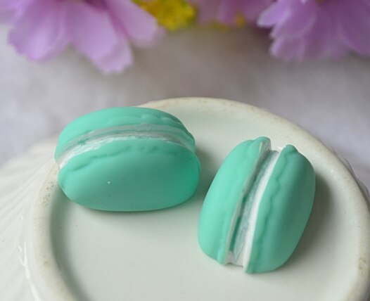 Autocollant réfrigérateur aimants Macaron | 8 pièces/1 ensemble, dessin animé , aimant photo néodyme fort, messages: 8pcs Lake Green