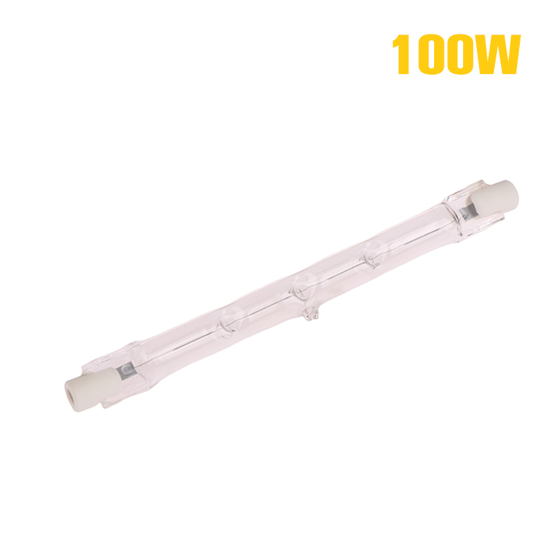 1Pc 100/200/300W Halogen Lamp 118mm Double Ended Linear R7s Halogen Light Bulb AC230V Household Decor R7s Halogen Bulb: Light Grey