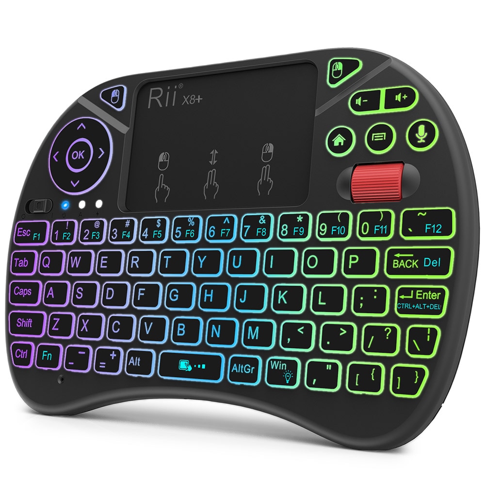 Rii X8 Plus 2.4GHz Wireless Air Mouse Keyboard with Touchpad mini keyboard teclado bluetooth kbs