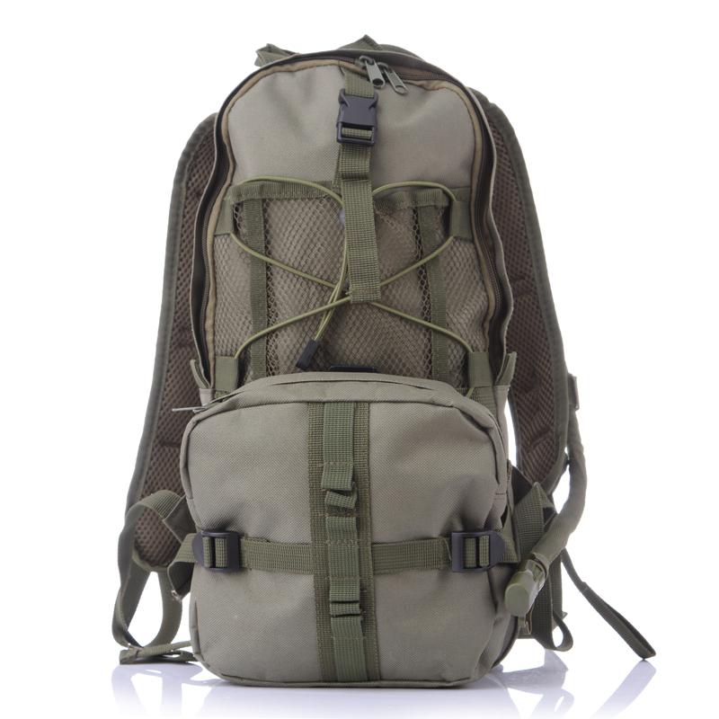 MeterMall Hydration Pack Backpacks with 2.5L Bladder for Hiking, Biking, Running Black: green