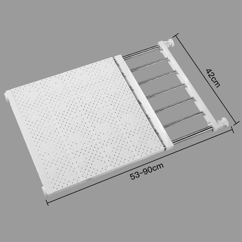 Closet Dividers Shelf Drawer Dividers Expandable Separator Nail-Free Storage Rack Shelf for Kitchen Bathroom Wardrobe: ROYAL BLUE