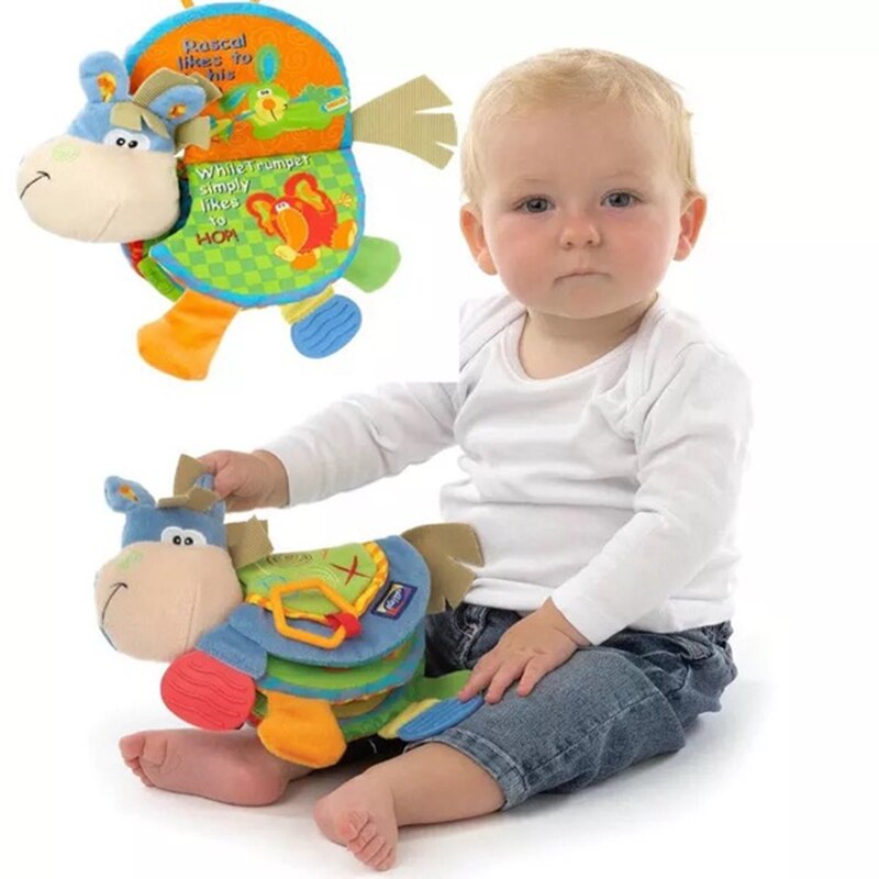 Dier Doek Boek Baby Speelgoed 0-12 Maanden Activiteit Boek Ontwikkeling Boeken Newbron Speelgoed Leren &amp; Onderwijs Zachte Ontvouwen boeken