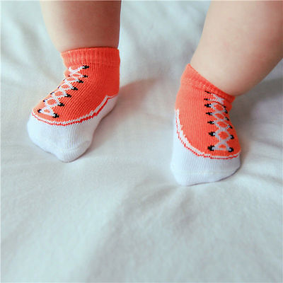 Cute Infant Baby Boys Girls Clothing Toddler Anti-slip Soft Sole Socks Newborn Warm shoelace pattern Kid Toddler Ankle Socks