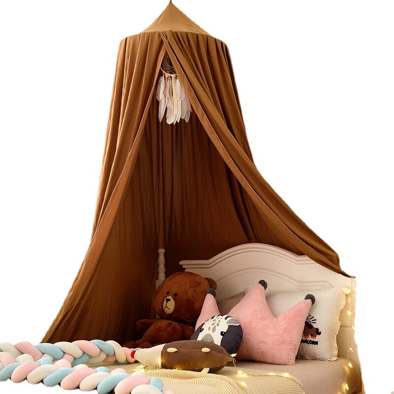 Baby Crib Bed Canopy Gordijn Hung Dome Baby Girl Room Decor Klamboe Kids Bed Luifel Tent