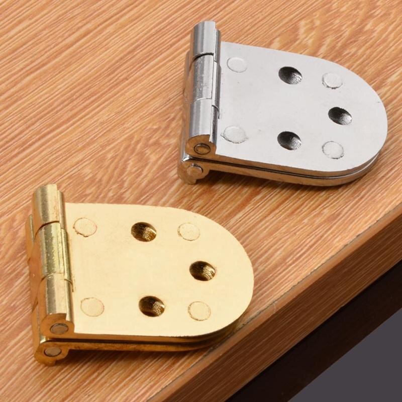 1PC Table Flap Hinge Zinc Alloy Hidden Furniture Folding Cabinet Hinges 80*30mm Thicken Concealed Supporting Screws