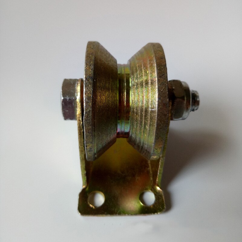 Polea giratoria Universal de acero M50/60/75, palanca de rueda de rodamiento en forma de V, accesorios de herraje de silla