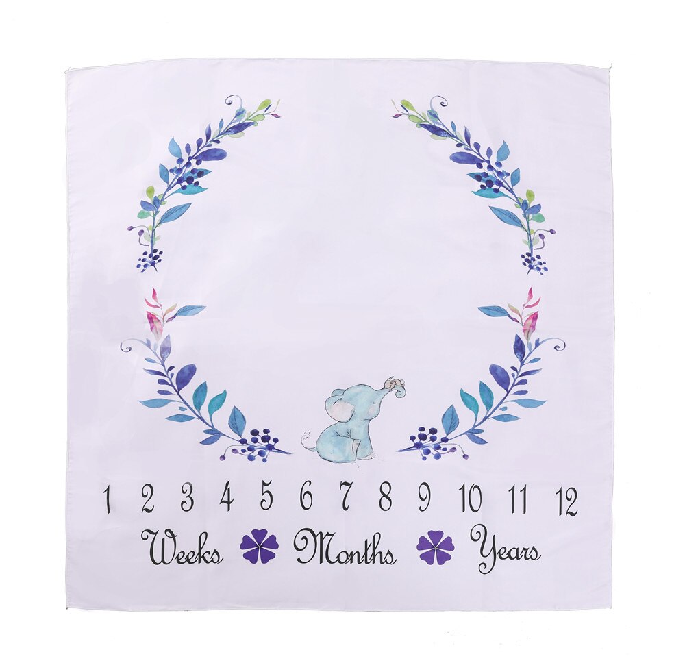 Infantile bébé jalon couverture Photo fille garçon -né photographie bébé mensuel douche couverture croissance arrière-plan accessoires