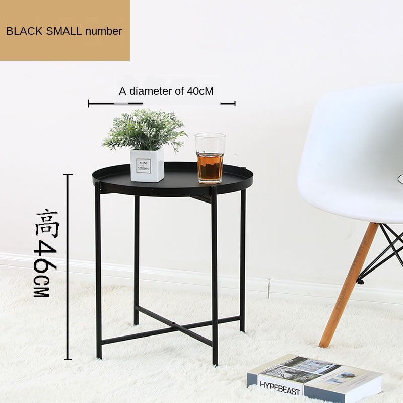 Small Coffee Table Small Apartment Simple Small Round Table Living Room Bedroom Sofa Living Room Furniture Coffee Table: Default Title
