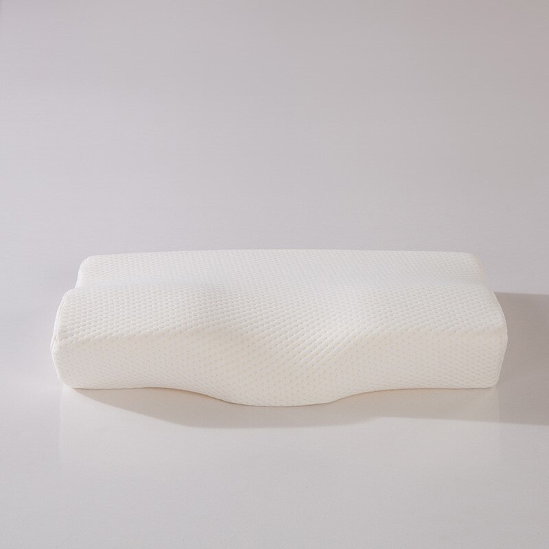 Almohada Cervical de algodón con memoria para adultos, cojín Cervical cómodo con forma de mariposa para dormir, para verano, 1 unidad