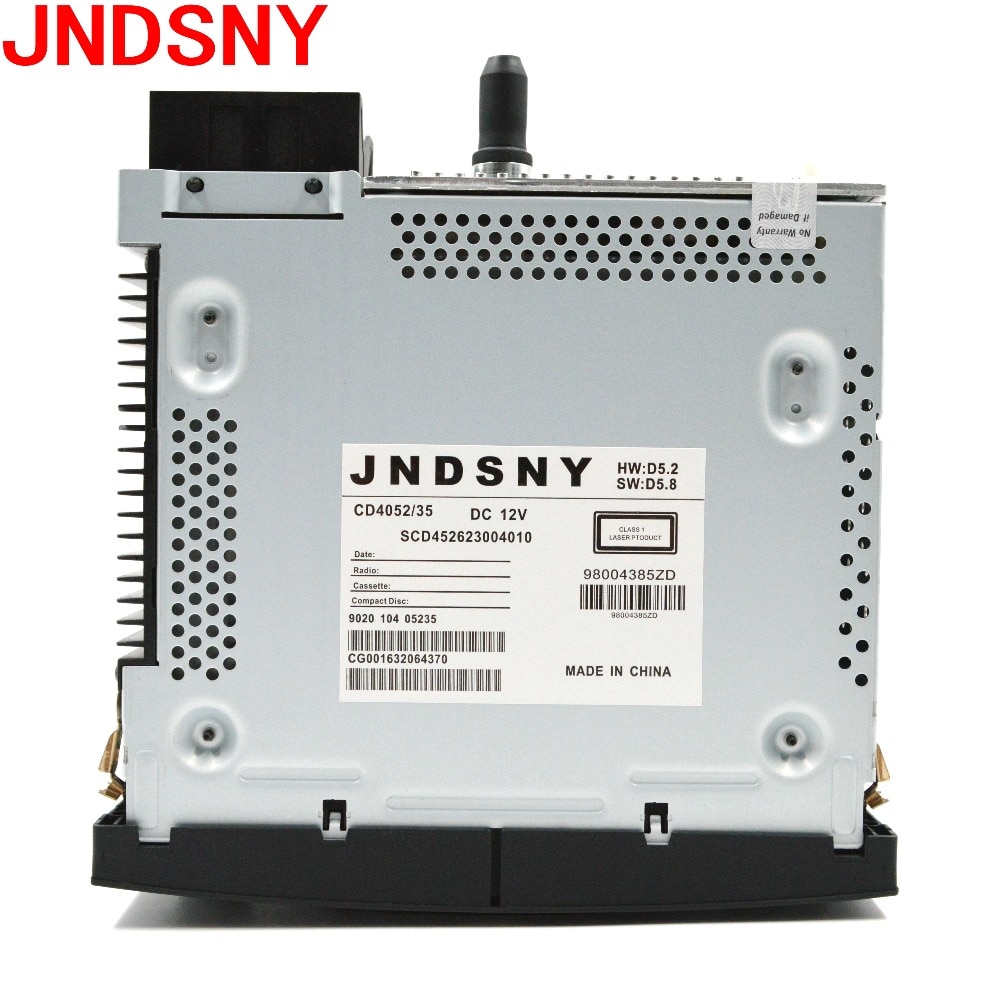 JNDSNY-Radio de coche RD43 con CD, USB, aux, MP3, para Peugeot 207, 206, 307, 308, 408, 807, Citroen C2, C3, C4, C5, C8