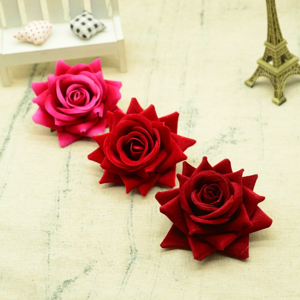 30/100PCS Kunstbloemen voor Kerst Woondecoratie Bruiloft Bruids Accessoires DIY Krans Een Cap Zijden rozen