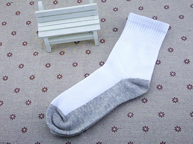 Bas en coton doux 5 couleurs/lot | Chaussettes d'école pour garçons et filles, blanc, noir, gris, en Patchwork, respirant, absorbant la sueur