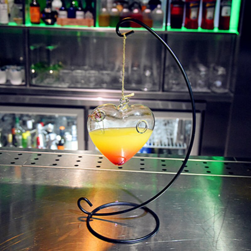 Originalitet hjerteform cocktailglas hængende juice drikke kop bar rødvin agave drik klub fest dekorationsværktøjer
