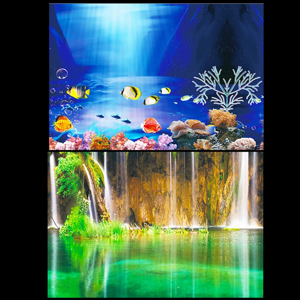3d stereo Aquarium Background Poster Ocean Selfad... Grandado
