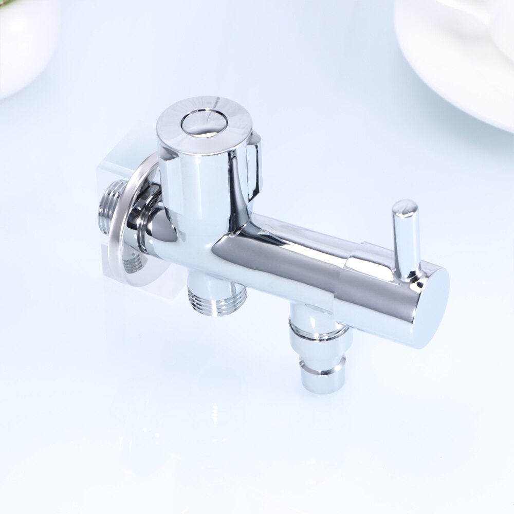 1PC Shower Angle Valve Durable Tee Connector Toilet Bidet Shower Faucet 3 Way Water Separator Shower Diverter Valve