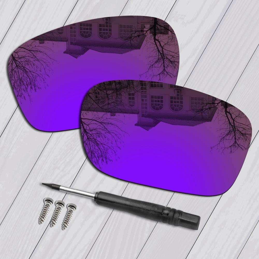 E.O.S Gepolariseerde Verbeterde Vervanging Lenzen & Black Schroevendraaier & Schroeven voor Oakley Twoface OO9189 Zonnebril-Meerdere Keuze: Deep Purple