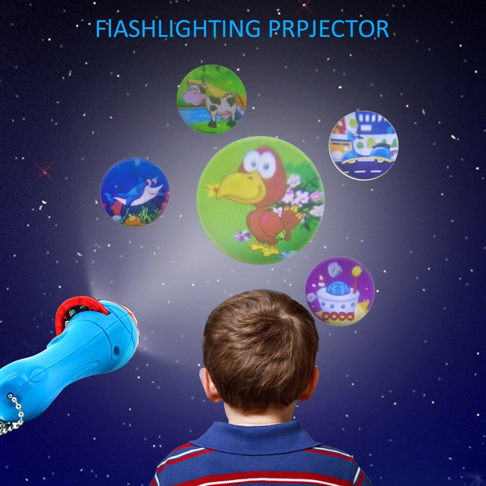 Projectie Zaklamp Kinderen Projector Licht Childrens Verlichting Cognitieve Projector Slide Projector Apparaat Slaap Speelgoed