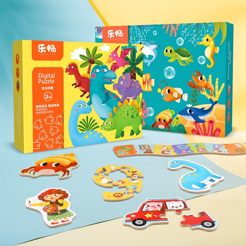 Bambino Grande Pezzo di Puzzle Puzzle di Puzzle Per Bambini di Educazione Precoce Beneficio Intelligenza Giocattolo di Puzzle Animale Di Puzzle Ragazzo Regalo di Puzzle Giocattolo