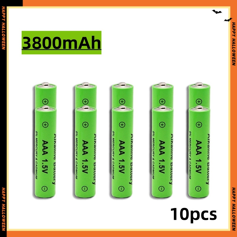 1.5V AA+AAA rechargeable battery 3800mAh/4800mAh large capacity alkaline rechargeable battery AAA+ charger: Champagne