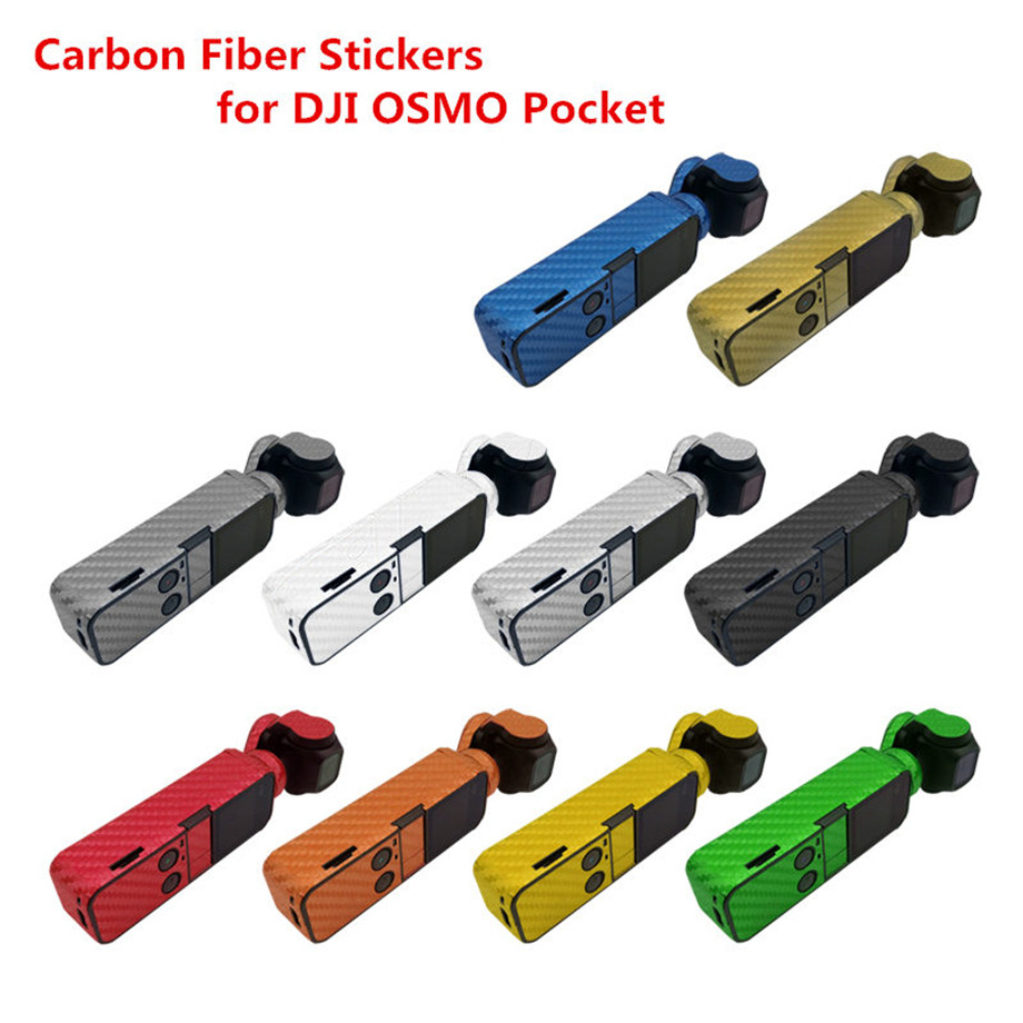 Waterproof PVC Carbon Fiber Stickers for DJI OSMO Pocket Handheld Gimbal