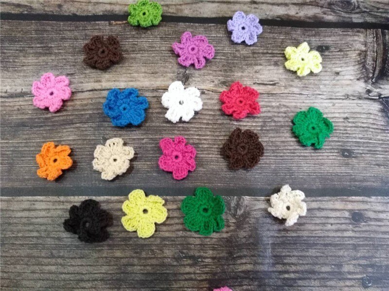 10 st lyxiga virkade blommor spetsar flerfärgad applikation diy hantverk tyg krage urringning sy venise spetsklänning klänning tyg dekor
