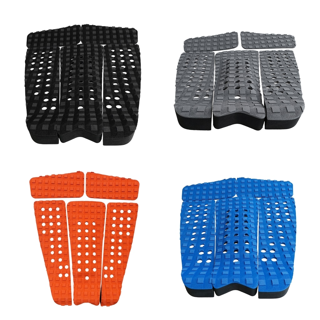 Perfeclan 5 stück quadratisch gerilltes eva surfbrett skimboard longboard sup traction deck grip tail pad trimmbares blatt zubehör
