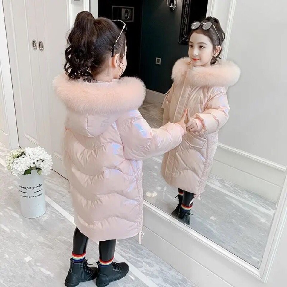 2 farben freundlicher Mädchen Parkas Herbst Winter Mäntel Für 4-12 freundlicher Baby warm Mit Kapuze Oberbekleidung Mantel Mädchen Kleidung freundlicher Unten Parkas