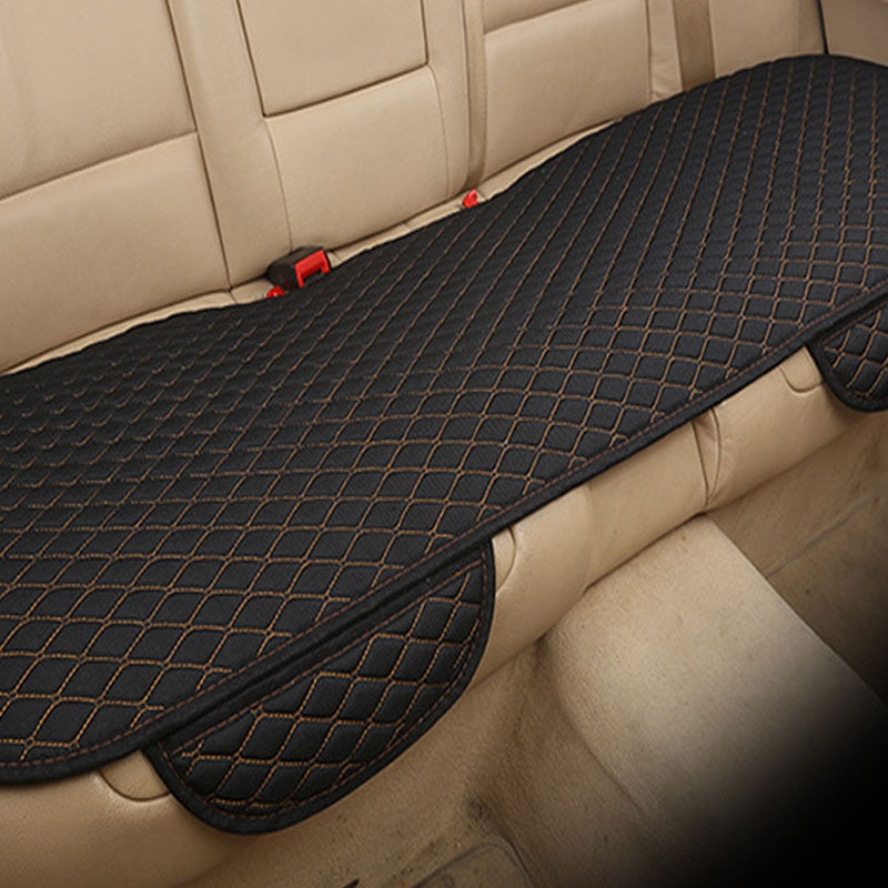 KANGLIDA Flax Car Seat Cover Protector Front Rear Seat Back Cushion Pad Mat with Backrest for Auto Automotive interior Truck Suv