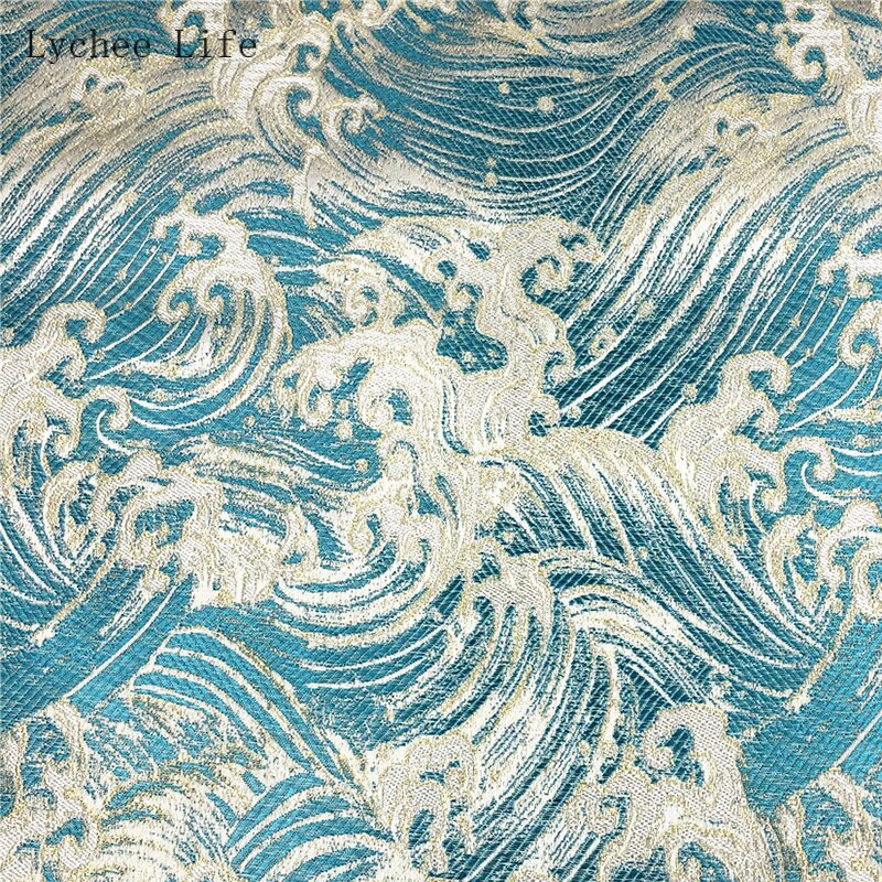 Lychee Life High-density Nylon Brocade Satin Cloth Fabric Cheongsam Tang Costume Sewing Fabric Handicraft Packaging: 1