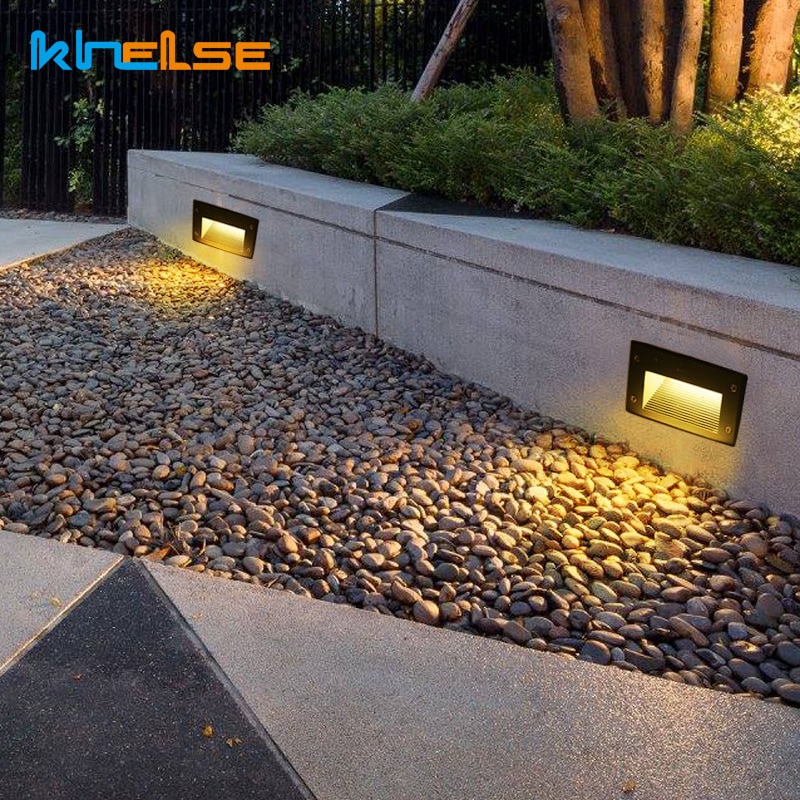 draussen LED Treppen Licht Wasserdichte Einbau Begraben Lampe 5W7W10W Pfad Garten Fußweg Villa LED Zauberstab Schritt Garten Scheinwerfer 85- 265V