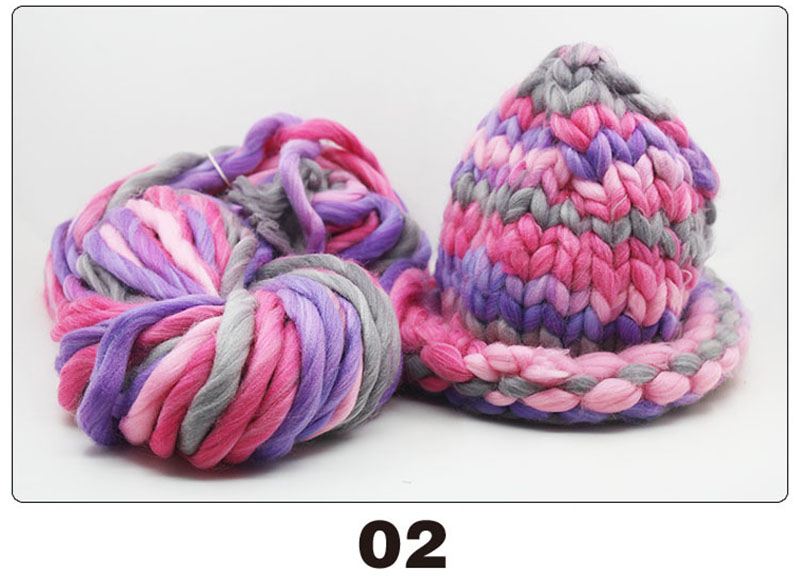 250g/roll Grof Wol Ijslandse Wol Garen Grote Dikke Garen voor Breien Hoed/Tapijt Mat Hand Breien haak Garen: 2