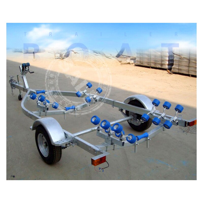 Boat Trailer Keel Roller 8" Self Centre Blue Hard Plastic 200mm Self Centering