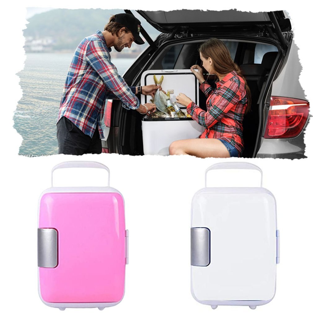 Portable Car Freezer 4L Mini Fridge Refrigerator Car Refrigerator Cooler Heater Universal Vehicle Parts