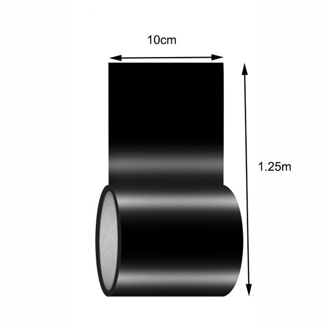 Black Super Strong Waterproof Tape Stop Leaks Seal Repair Tape Performance Self Fix Tape Fiberfix Adhesive Insulating Duct Tape: 10CM X 1.52M