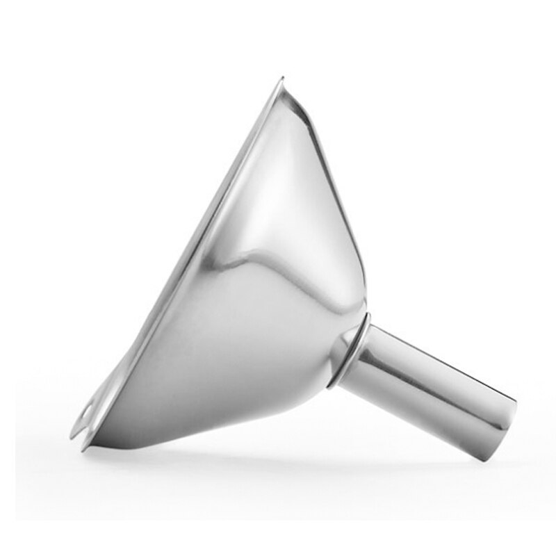 Embudos con filtro de aceite para el hogar, utensilios de cocina portátiles, Mini embudo de acero inoxidable, 3 uds.