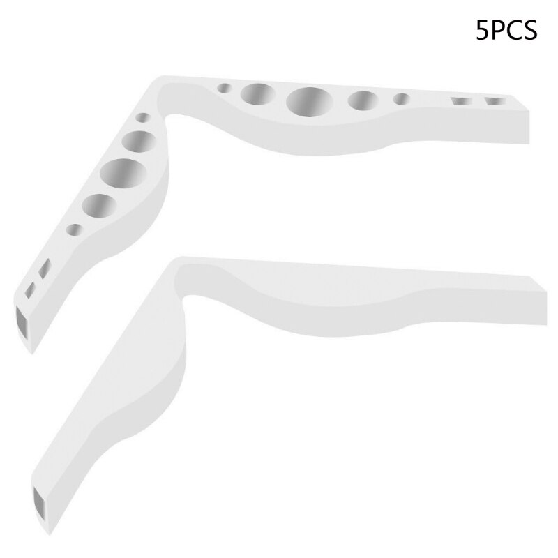 5Pcs Fog Gratis Accessoire Neusbrug Voor Maskers Voorkomen Brillen Beslaan Voor Mannen Vrouwen 6 Kleuren: White