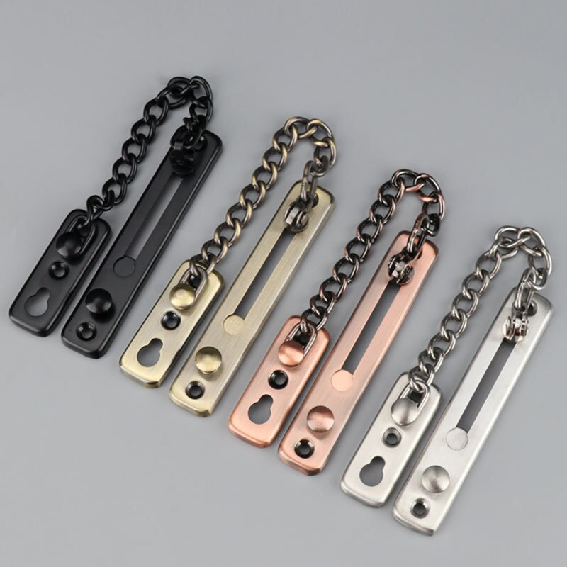 Thickened Stainless Steel Hotlinking Door Latch Hotel Company Home Security Chain Latch Door Chain Hardware Furniture
