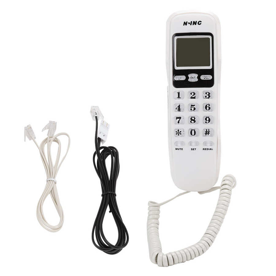 Kx  t888 cid opkalds -id display hjemmekontorstelefon (britisk telefonlinje med tilfældig farve) fastnettelefon til hjemmetelefon: Hvid