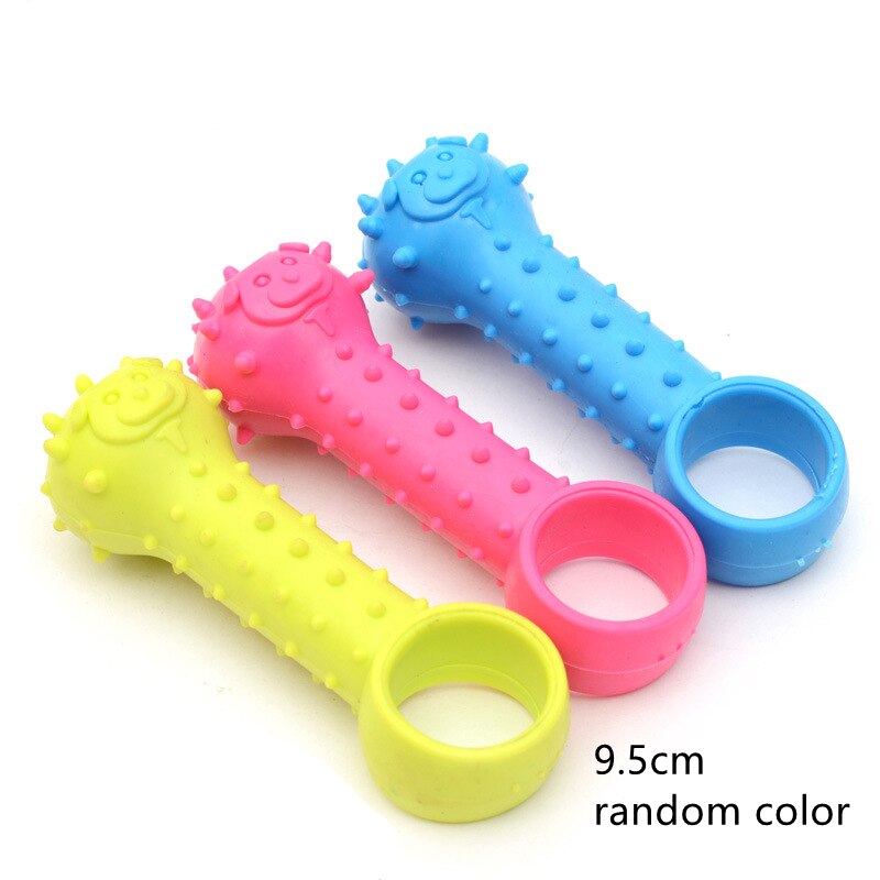 Brinquedos para animais de estimação para Cães de Pequeno Porte de Borracha Resistência Ao Morder Brinquedo Do Cão Dentes Limpeza Mastigar Brinquedos De Treinamento Suprimentos Para Animais de Estimação do Filhote de Cachorro Cães gatos: I