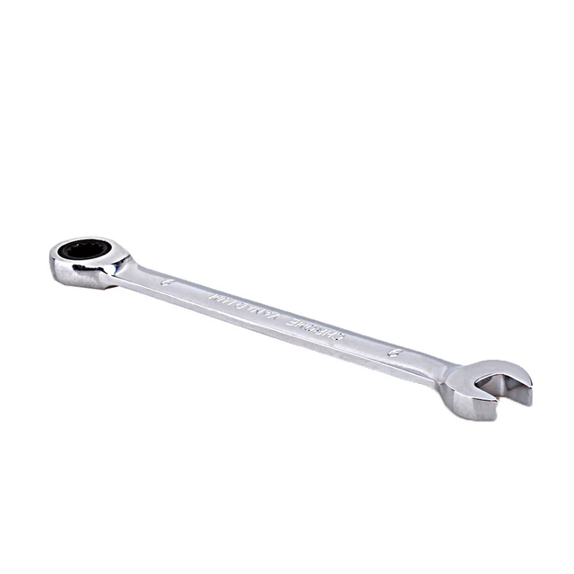 Fastnøkler skrallenøkkel håndverktøysett 8-19mm skiftenøkler skralle fleksible kombinasjonsnøkler skrallenøkkelverktøy