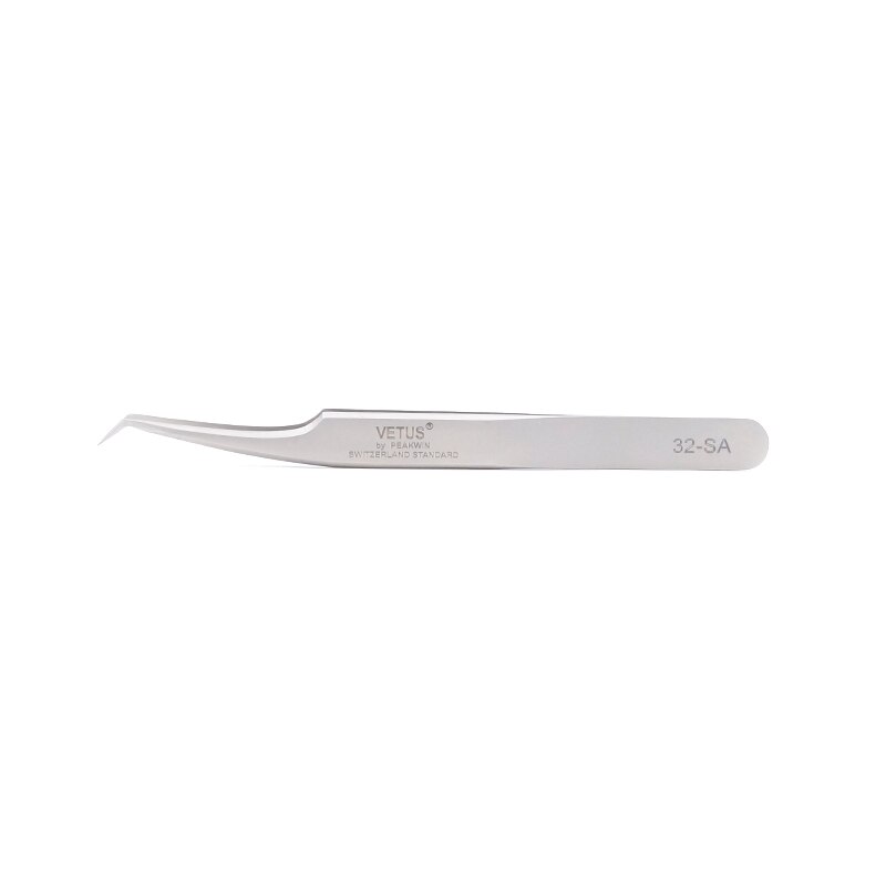 VETUS SA-Pinzas de pestañas de alta precisión, volumen 3D/6D, pinzas de extensión de pestañas, excelente cierre, pinzas de ventilador de la mejor: 32-SA