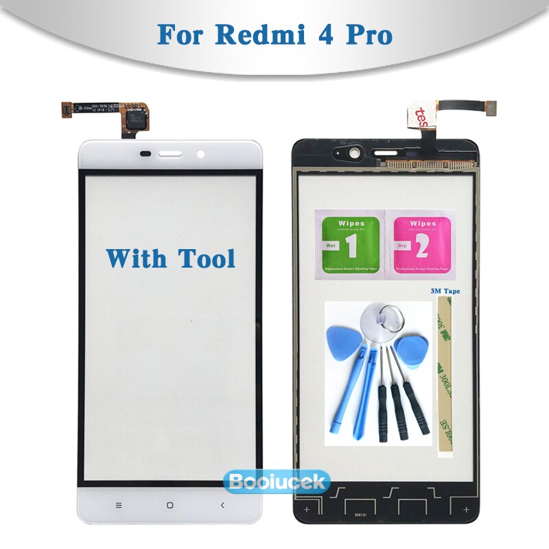 Replacement 5.0'' For Xiaomi Redmi 4 4A 4X 4 Pro Touch Screen Digitizer Sensor Outer Glass Lens Panel