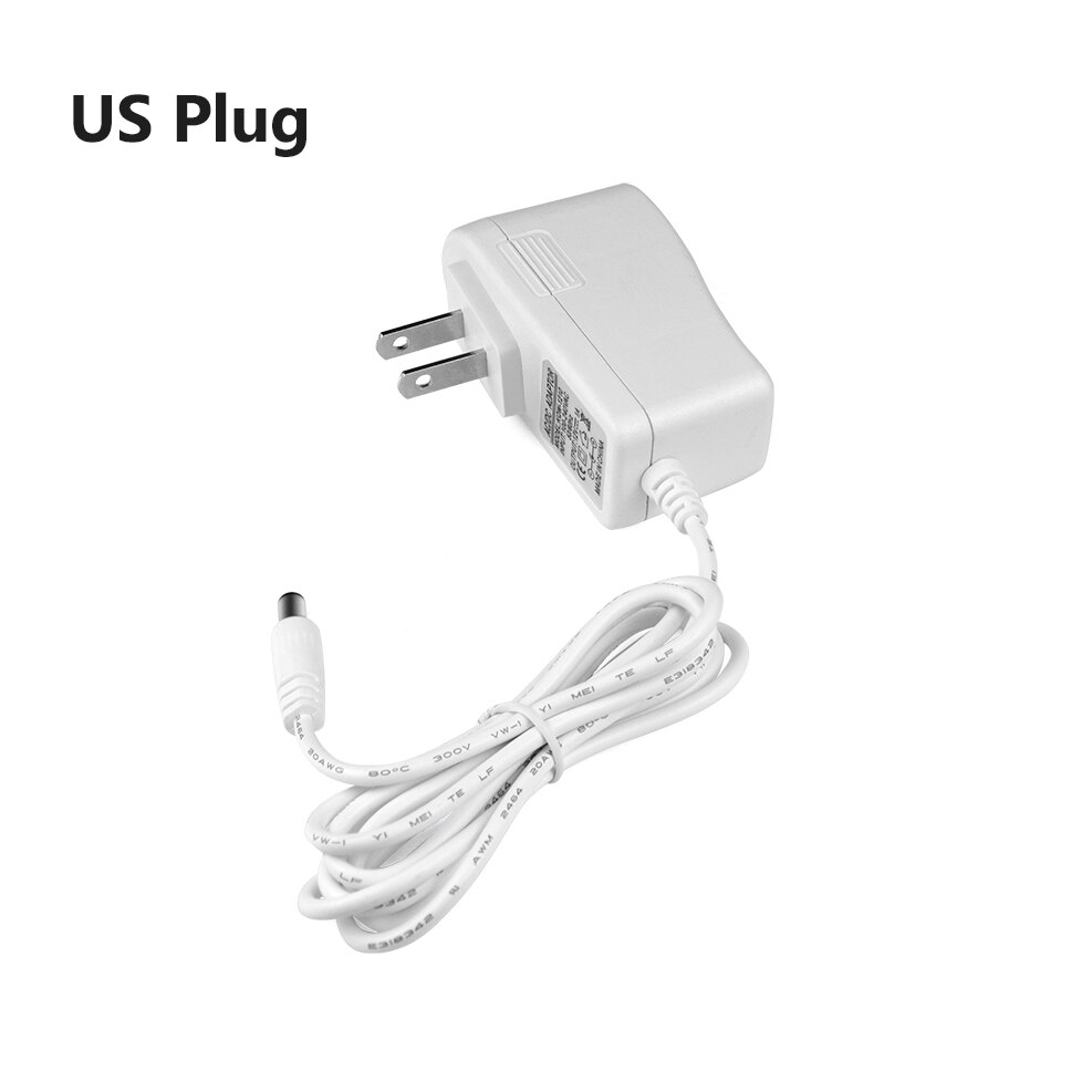 Universele Eu Us Plug Switching Adapter Ac 220V-240V Naar DC12Volt Voeding DC12V 1A 2A 3A 5A Power Adapter 5.5X2.1 Mm Charger